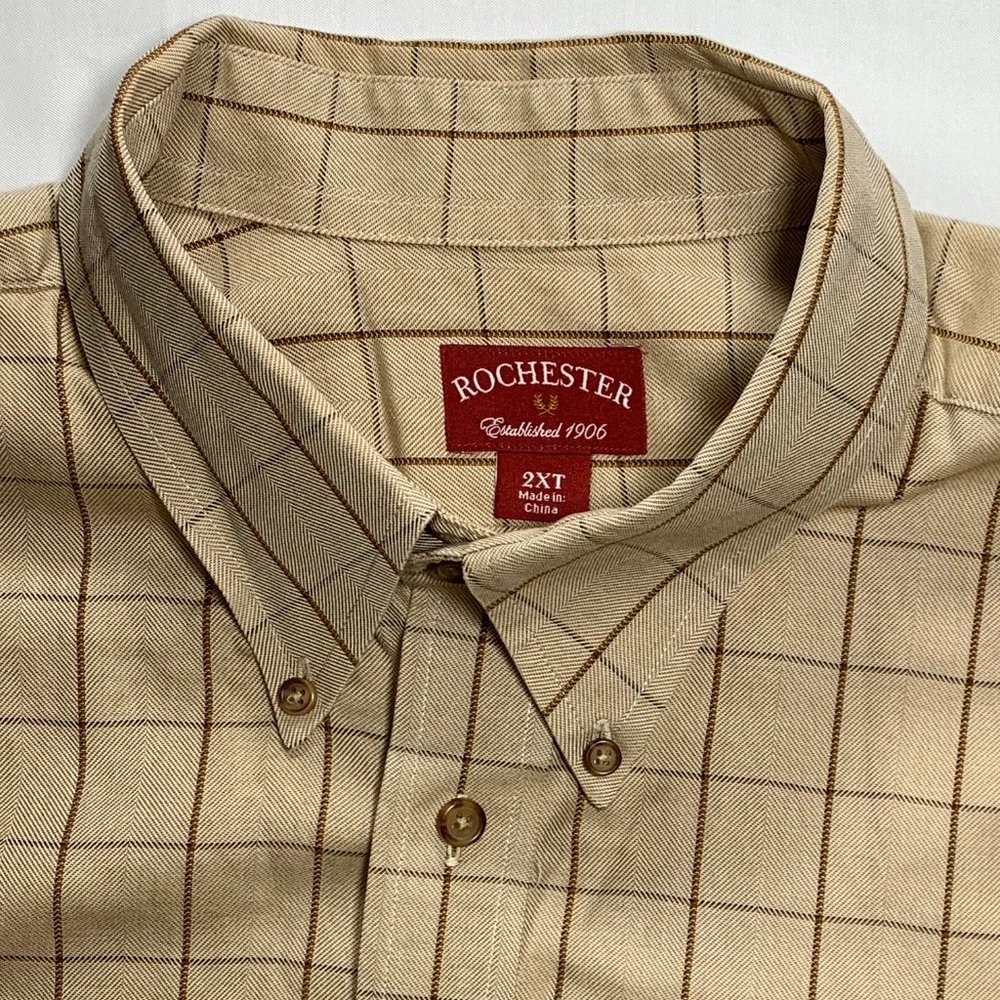 Rochester Clothing Men's Button Down 2XT TALL